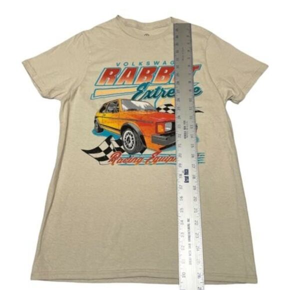 Volkswagen Adult Rabbit VW Extreme Racing OEM Equipment T-Shirt Beige Cars - Picture 3 of 12